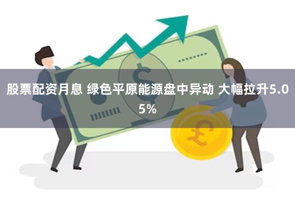 股票配资月息 绿色平原能源盘中异动 大幅拉升5.05%